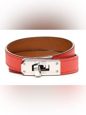 Hermes Epsom Kelly Double Tour Bracelet